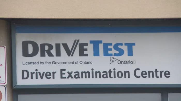 Panneau de DriveTest en Ontario.