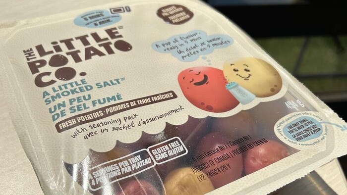 Un emballage de petites patates produites par The Little Potato Company.
