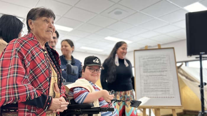 Des membres de la communauté de Mashteuiatsh. 