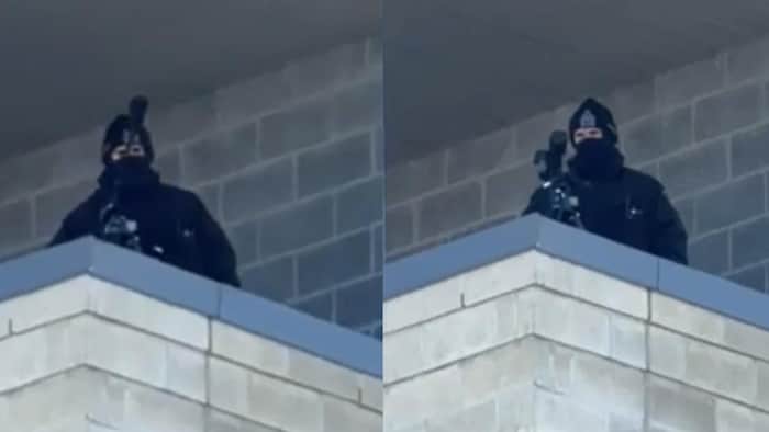 Le tireur d’élite de la police présent à la Saint-Patrick.