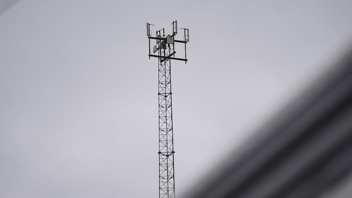 A cell tower.