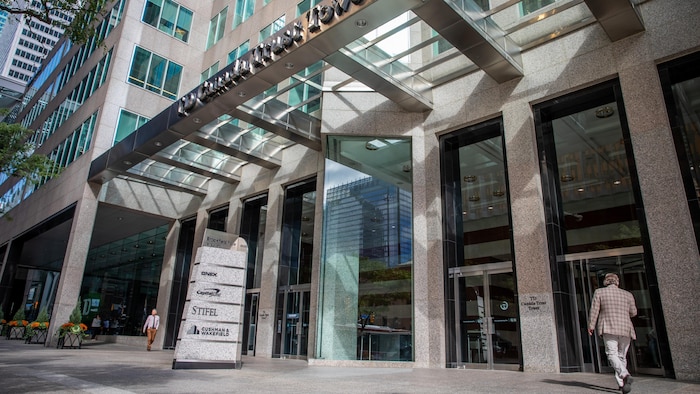 The facade of the TD Canada Trust Tower in Toronto.