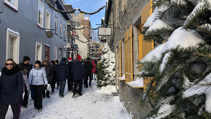 Magie de Noël à Québec.