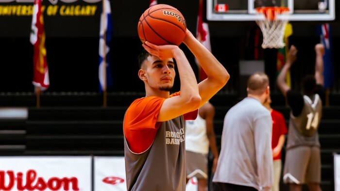 Chakib Sedoud à l'entraînement.