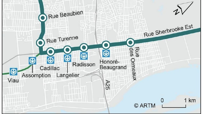 Carte du tracé.