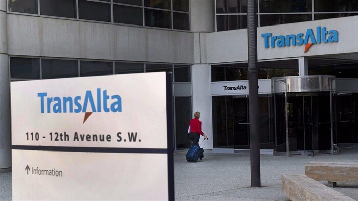 L'entrée du siège social de l'entreprise TransAlta.