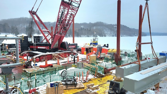 Un chantier de construction sur la Gabelle.