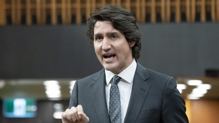 Le premier ministre Justin Trudeau en Chambre