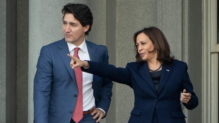 Justin Trudeau et Kamala Harris