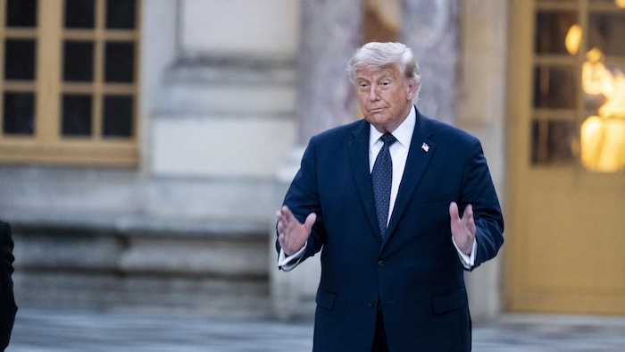 Le président américain Donald Trump au château de Versailles.