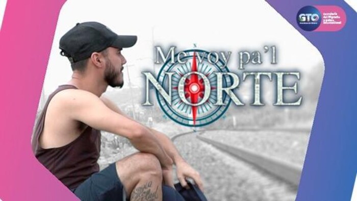 Image tirée de l'émission télévisée "Me voy pa'l norte" sur TV4 Guanajuato.