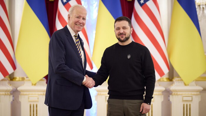 Joe Biden y Volodymyr Zelensky