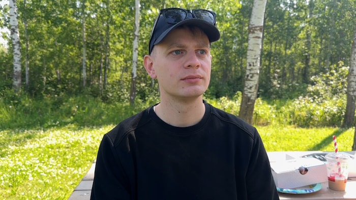 Oleksander Koshchieiev, un visiteur au parc national d’Elk Island (le 5 juillet 2025).