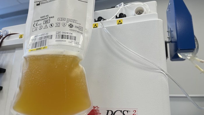 Une unité de plasma dans un sac.