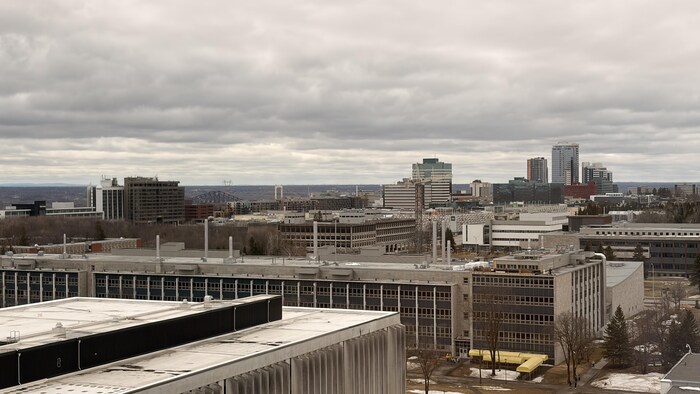 Vue en hauteur du campus de l'Université Laval