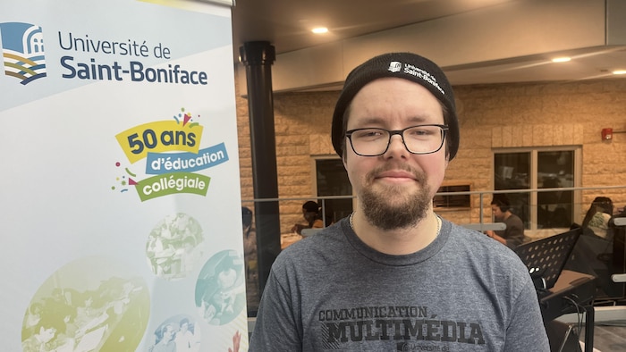 Sébastien Papineau à l'Université de Saint-Boniface le 03-03-2026.