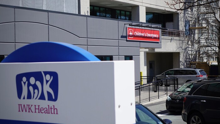 L'entrée des urgences à l'hôpital pour enfants IWK à Halifax, en Nouvelle-Écosse, le 2 mai 2022.                      
