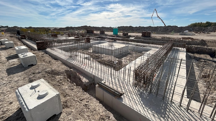 Le chantier de construction de l’usine de Volkswagen à St. Thomas.