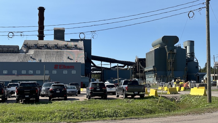L’usine d’Elkem Métal de Chicoutimi.