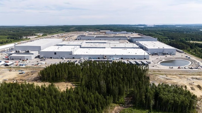 Une usine de Northvolt dans le nord de la Suède.