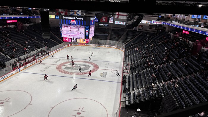 Un match de hockey.