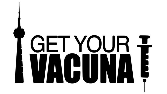 Affiche officielle de la version espagnole de la campagne This Is Our Shot - Get your Vacuna.