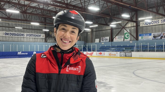 Valérie Maltais prend la pose.