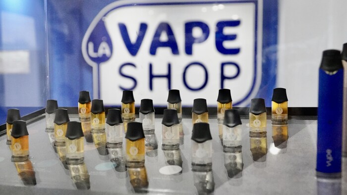 Des produits de vapoteurs.