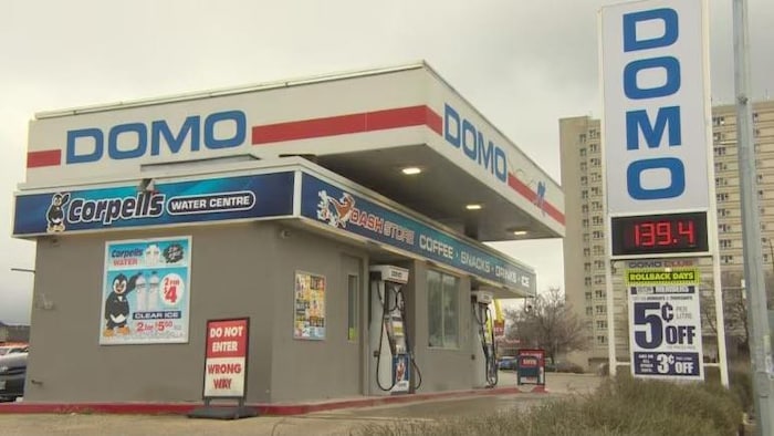 Une station Domo à Winnipeg.