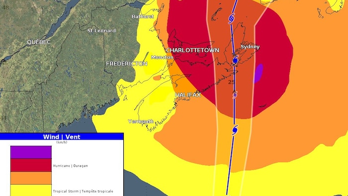 Carte des vents.