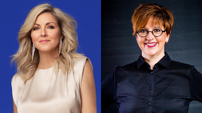 Portrait des deux femmes qui sourient