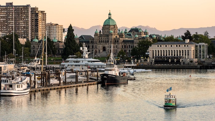 Victoria, la capitale de la Colombie-Britannique, situé au sud de l'île de Vancouver. 