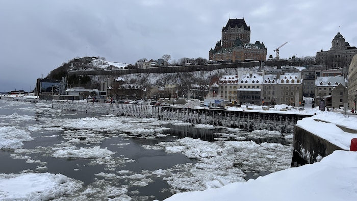 La ville de Québec en hiver.