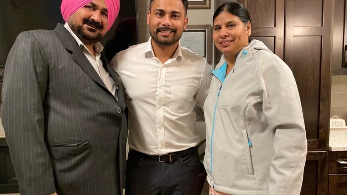 Vikramjit Brar (middle) has lived in Canada for over 15 years and sponsored his parents to become permanent residents of Canada five years ago. He says he's desperate for answers.