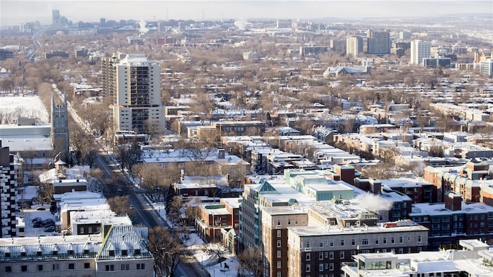 Le quartier montcalm en hiver 