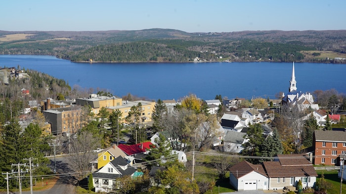 Vue sur le lac Témiscouata.