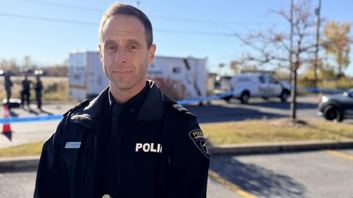 Le capitaine de la police de Terrebonne, capitaine Vincent Charbonneau.