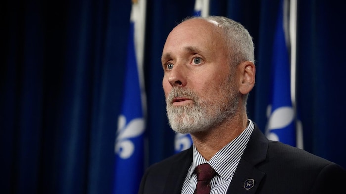 Vincent Marissal en point de presse.