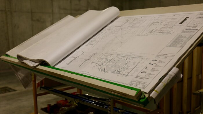 Les plans de construction.