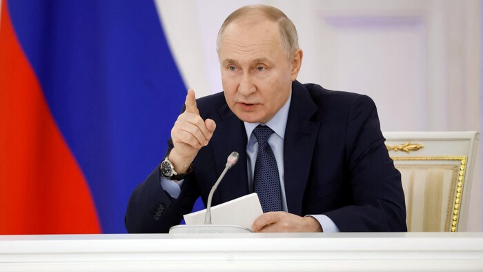 الرئيس الروسي فلاديمير بوتين خلال اجتماع لمجلس الدولة في 27 كانون الأول (ديسمبر) 2023.