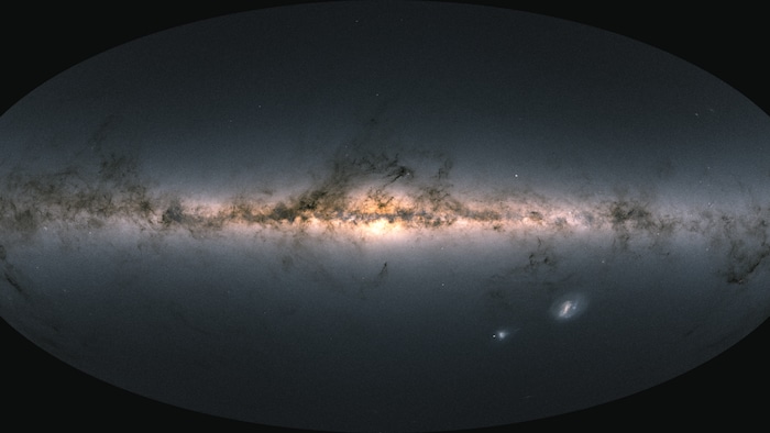 Carte du ciel créée à partir des données de plus de 1,8 milliard d'étoiles. 