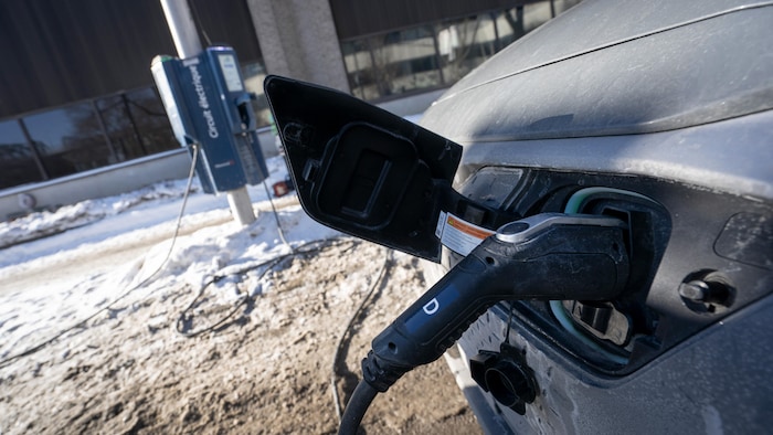 Chargeur de voiture électrique.