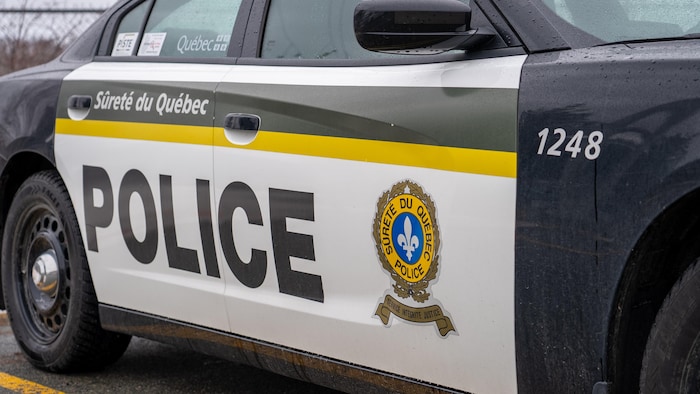 Une voiture de la Sûreté du Québec à Rouyn-Noranda.