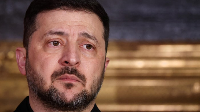 Le président ukrainien lors de la conférence de Munich, le 14 février 2026.