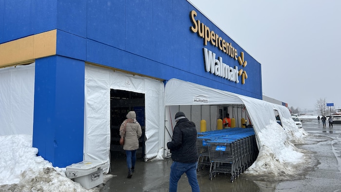Le magasin Walmart de Rouyn-Noranda.
