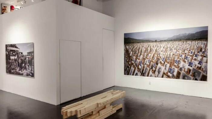 2021年，沙甸咸水埠的王慶松展。
