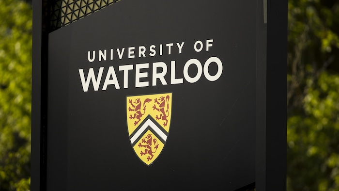 A University of Waterloo sign 