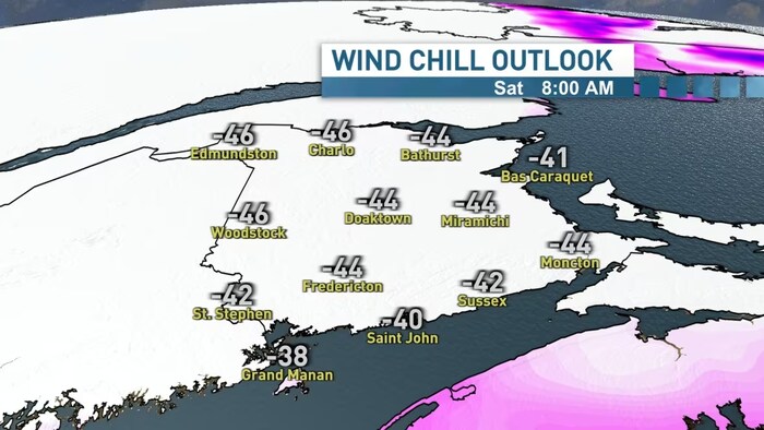 Many places across New Brunswick on Saturday will feel like -40 or above. (Ryan Snoddon/CBC)