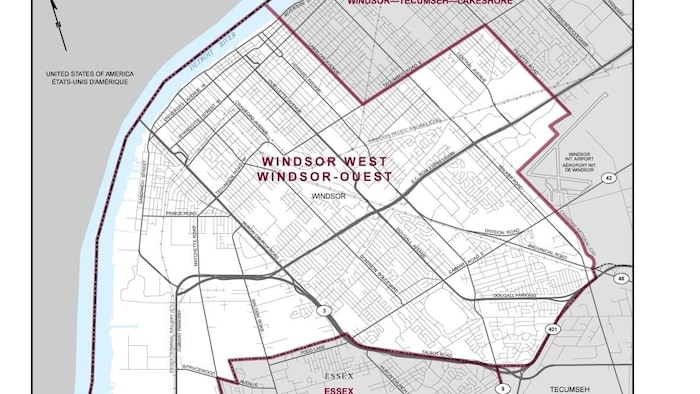 Carte Windsor-Ouest.