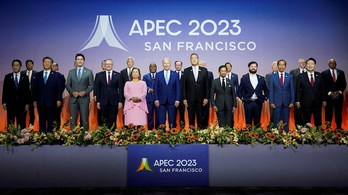 Les présidents et premiers ministres des pays participants à l'édition 2023 de l'APEC.